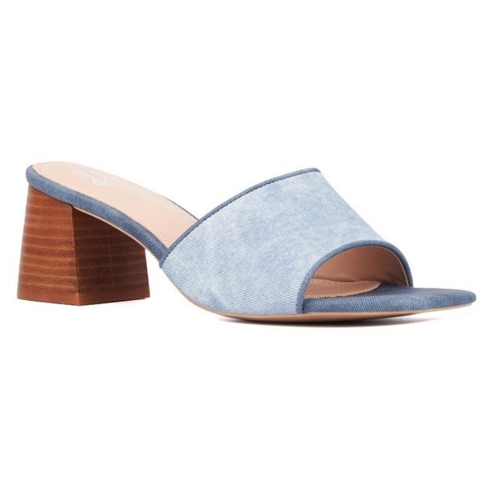 New York & Company Felice Women’s Block Heel Slide Sandals Size 10 MSRP $61 - Picture 1 of 3